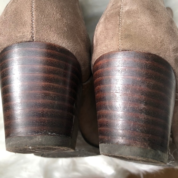 Taupe Suede Slip-On Boots- Unisa Size 8 - Picture 5 of 10